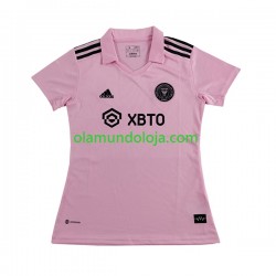 Camisola Inter Miami Mulher Equipamento Primeiro 2023-2024 Manga Curta